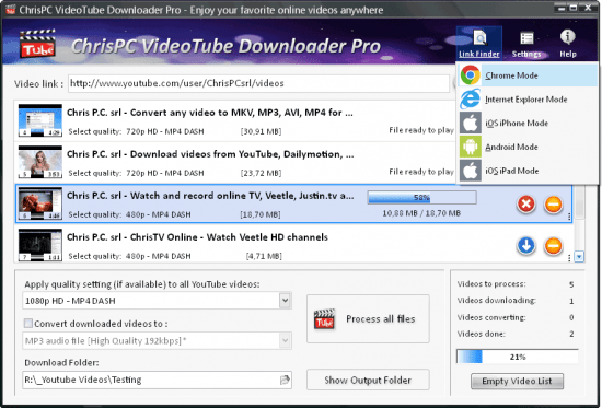 ChrisPC VideoTube Downloader Pro 15.26.0207 Multilingual