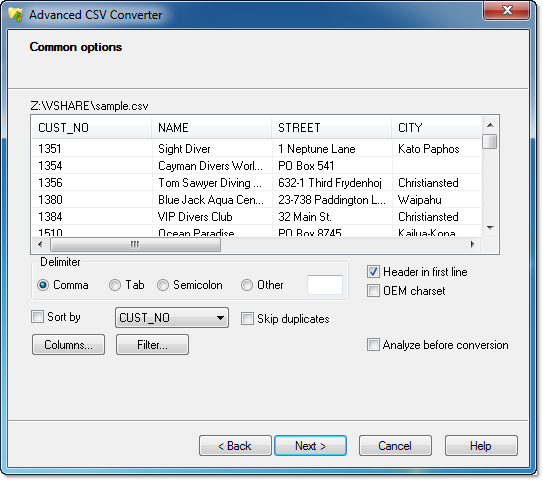 Advanced CSV Converter 7.91