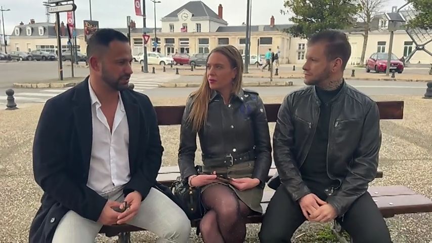 Sandra Authantik - Two men, the acknowledged desire of Sandra Authantik, 37 years old
