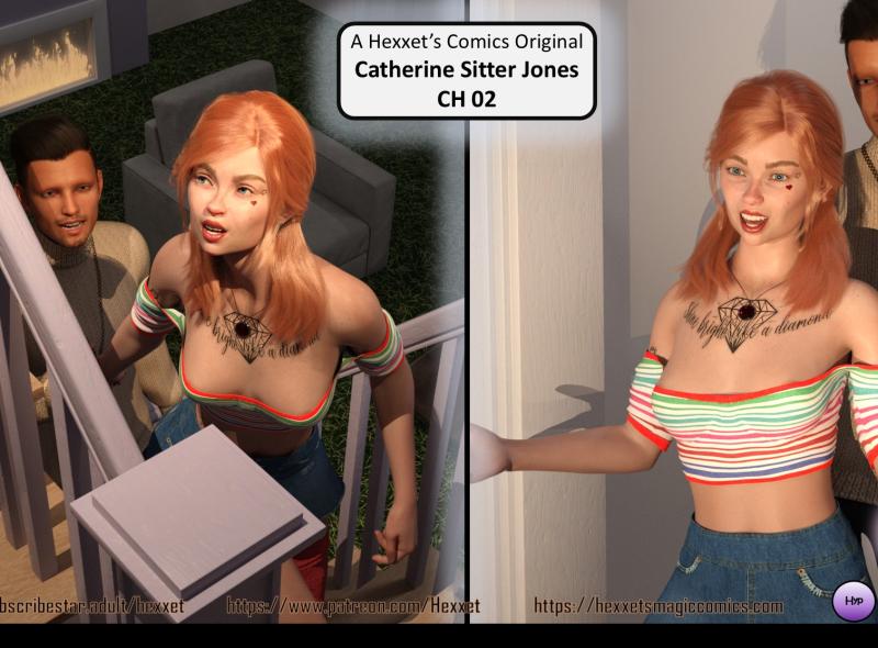 HexxetVal - Catherine Sitter Jones 2 3D Porn Comic