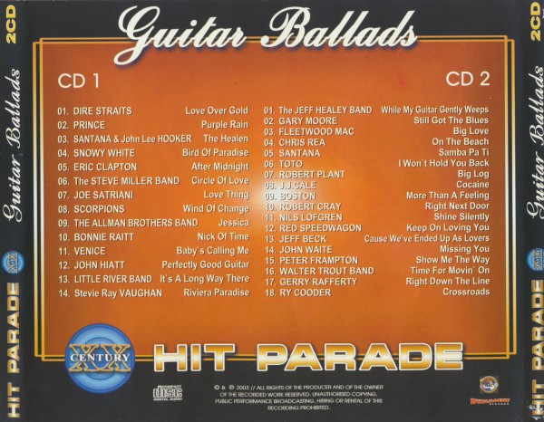 VA - Hit Parade XX Century - Guitar Ballads (2CD 2003) (Lossless + 320)