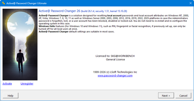 Active Password Changer Ultimate 26.1.4