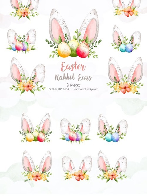 Easter Rabbit Ear Clipart