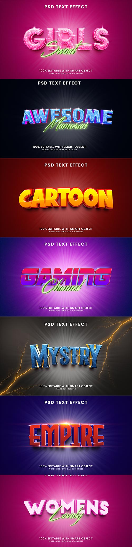 Psd text effect set vol 156
