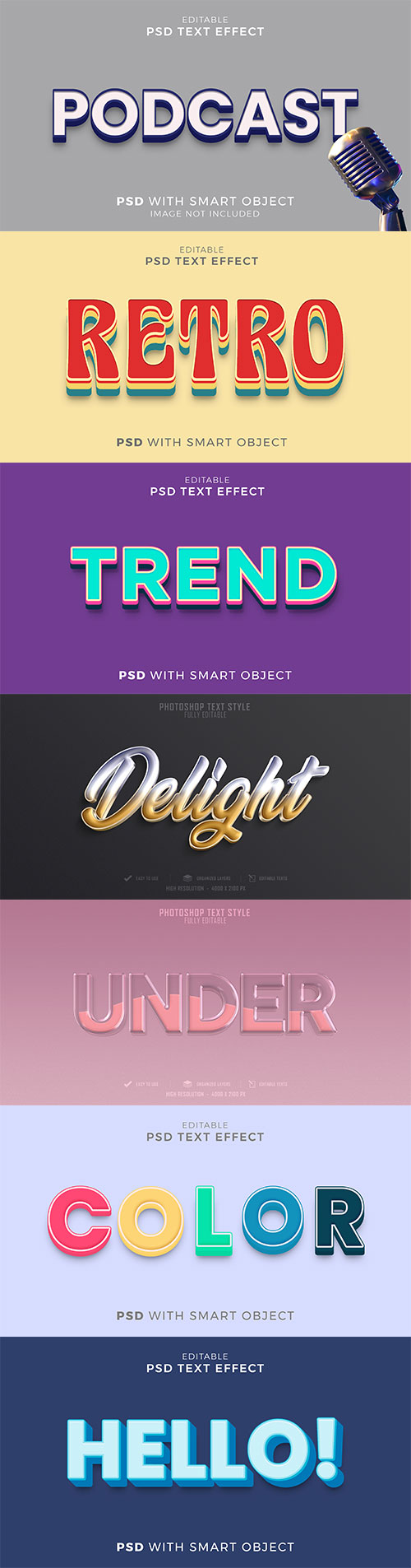 Psd text effect set vol 150