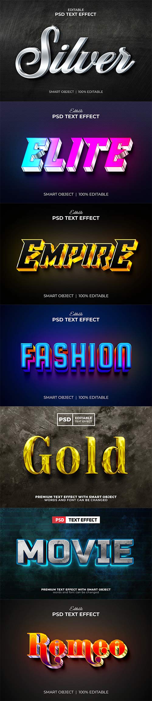 Psd text effect set vol 124