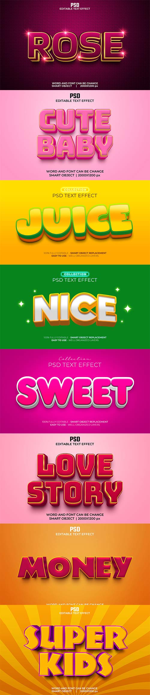 Psd text effect set vol 138
