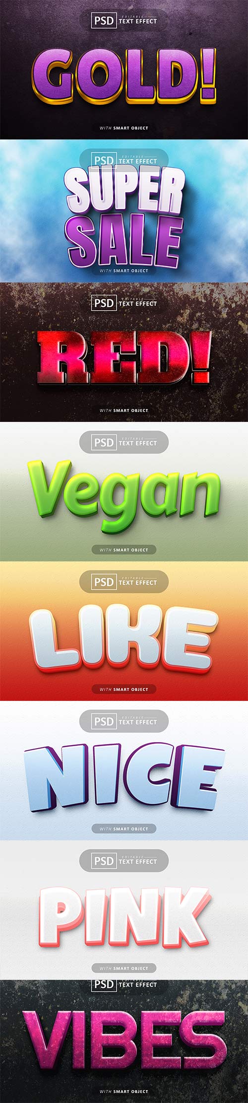 Psd text effect set vol 128