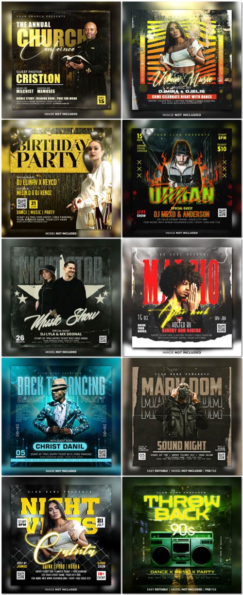 Set flyer psd vol 150