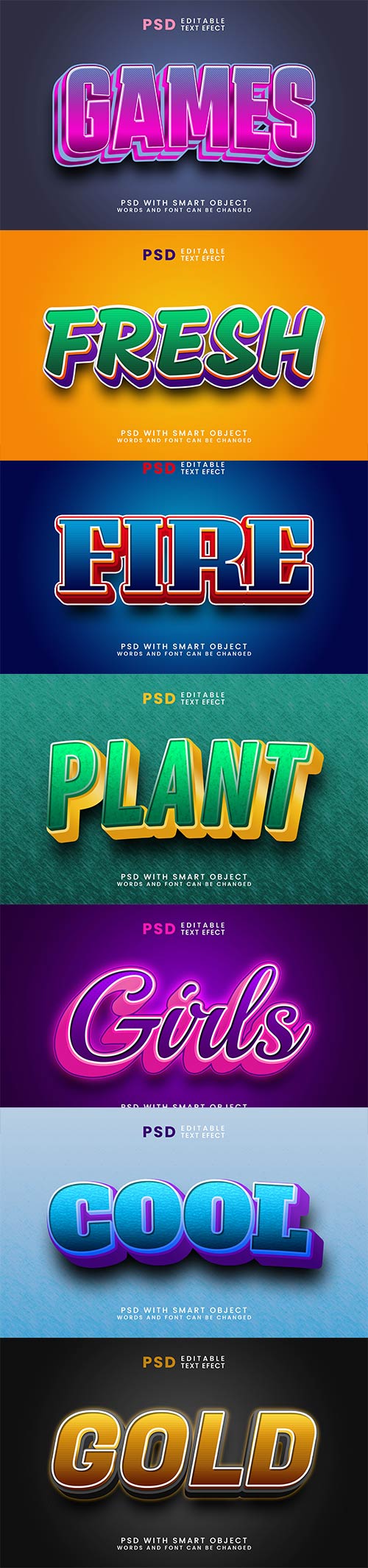 Psd text effect set vol 176