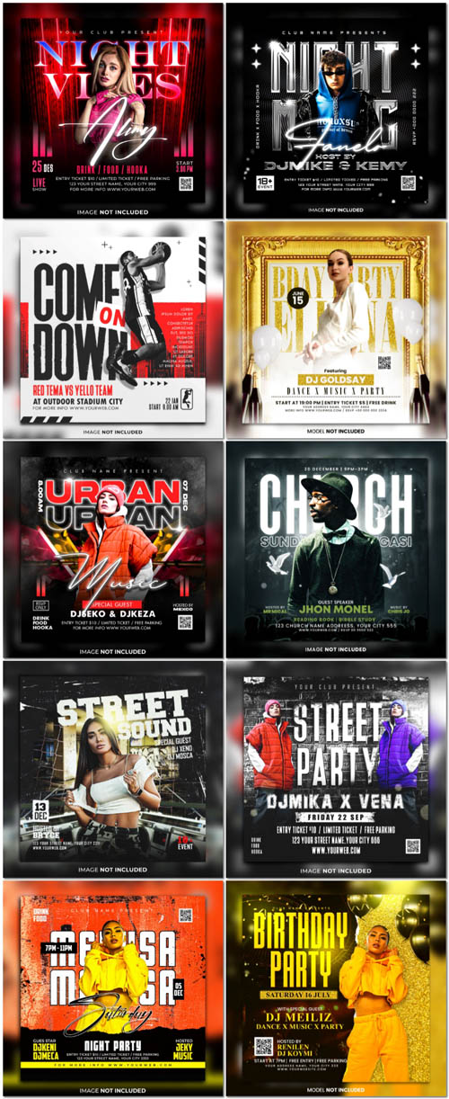 Set flyer psd vol 147