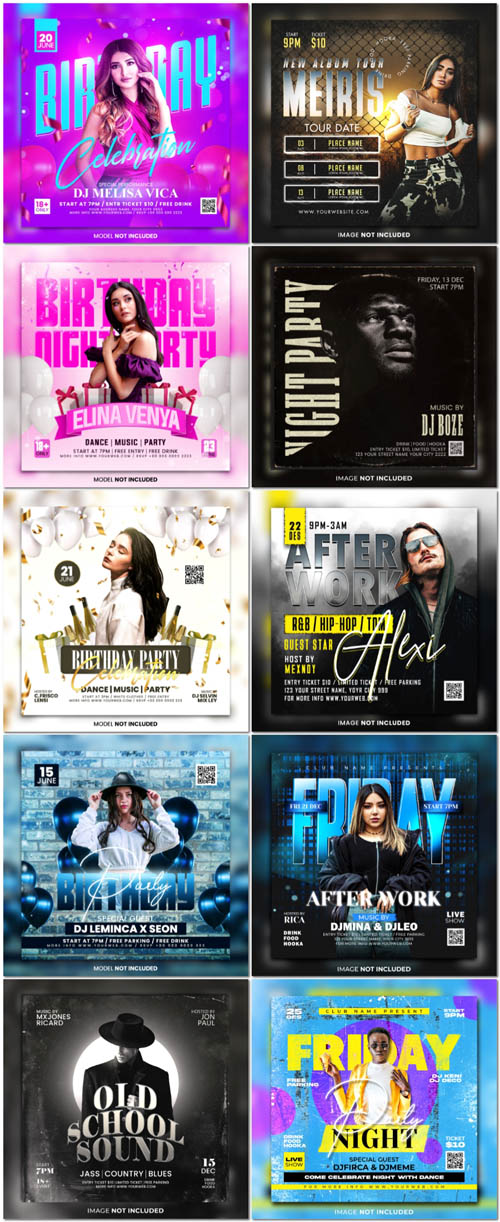 Set flyer psd vol 148