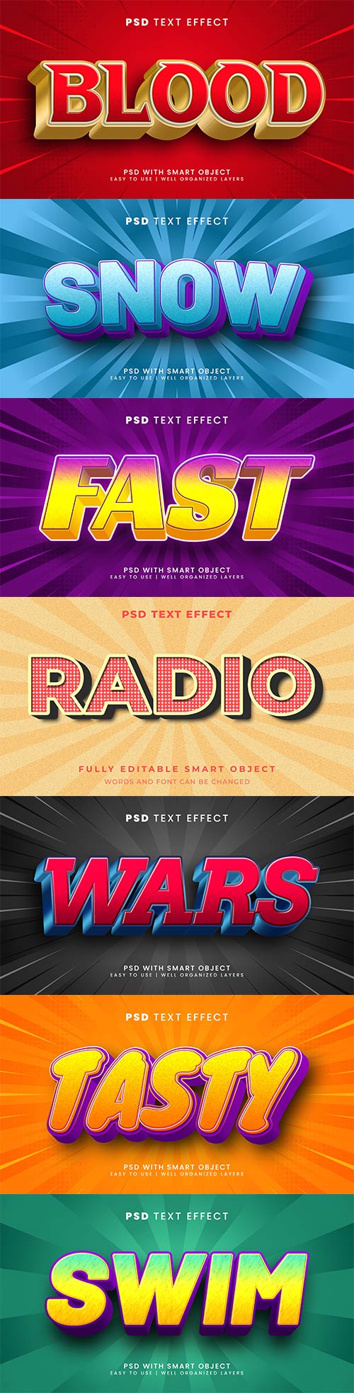 Psd text effect set vol 190