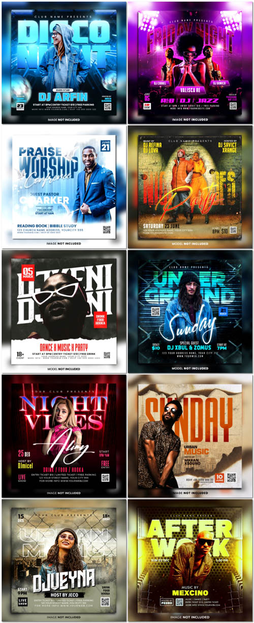 Set flyer psd vol 151