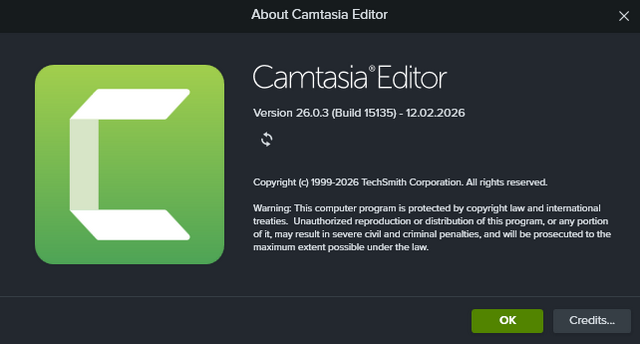 Techsmith Camtasia v26.0.3.15135