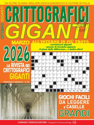 Crittografici Giganti N.59 - Marzo 2026