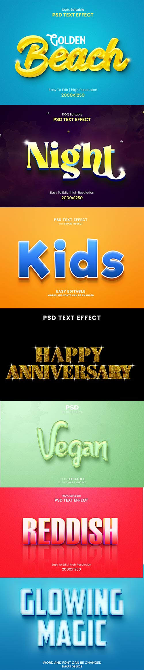 Psd text effect set vol 198