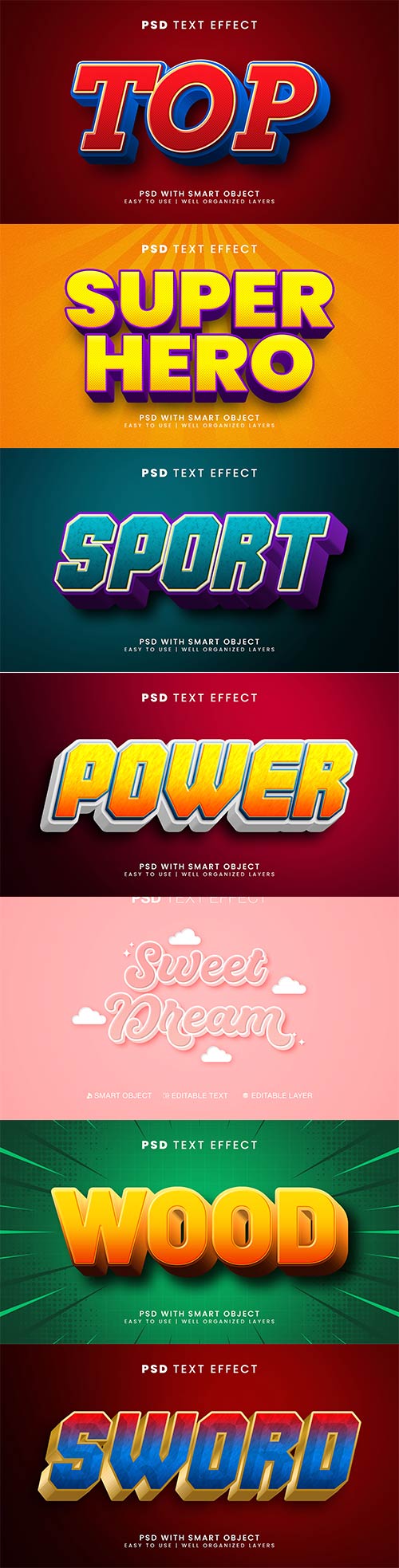 Psd text effect set vol 202