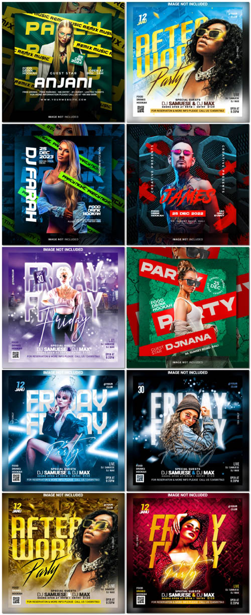 Flyer social media post, psd banner set vol 154 Flyer social media post, psd banner set vol 154