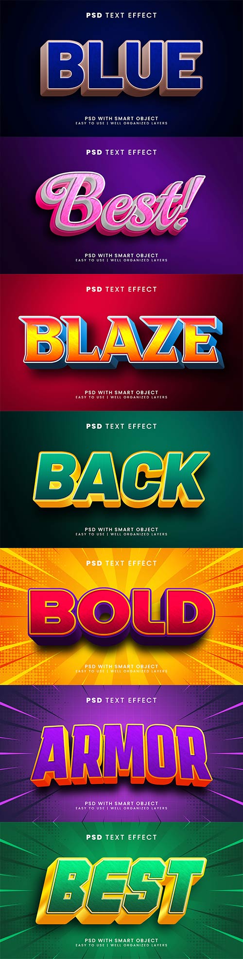 Psd text effect set vol 199