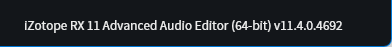 iZotope RX 11 Audio Editor Advanced 11.4.0