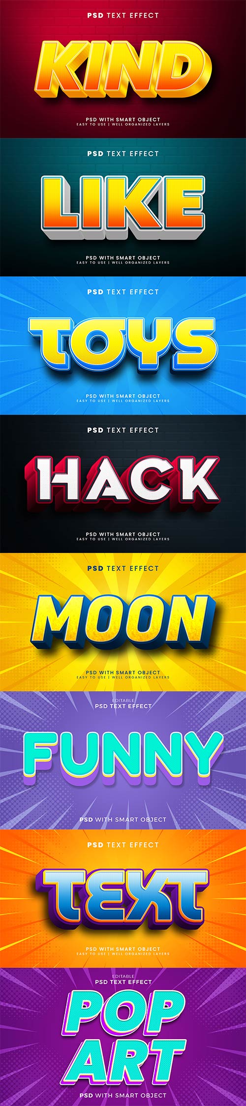 Psd text effect set vol 219