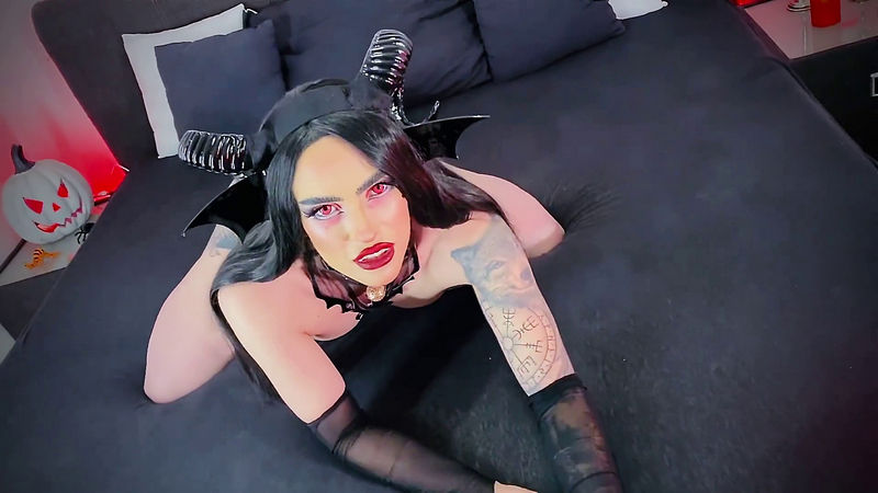 SUCK CUBUS Extended Cut AHEGAO Goth Girl FUCKED  Succubus Cosplay, Nylon Feet, Blowjob And Facial Naughty Senpai Productions (Onlyfans) FullHD 1080p