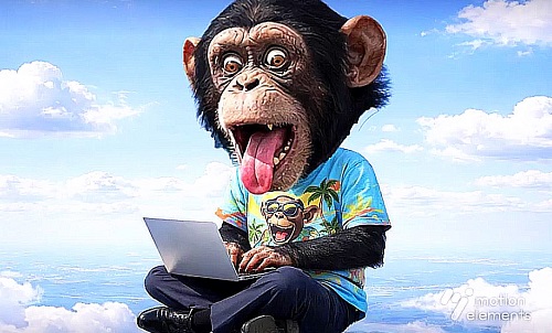 Chimpanzee Transition 52317472 - Motion Graphics template