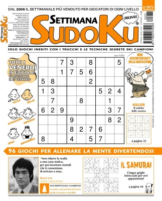 Settimana Sudoku N.1071 - 20 Febbraio 2026