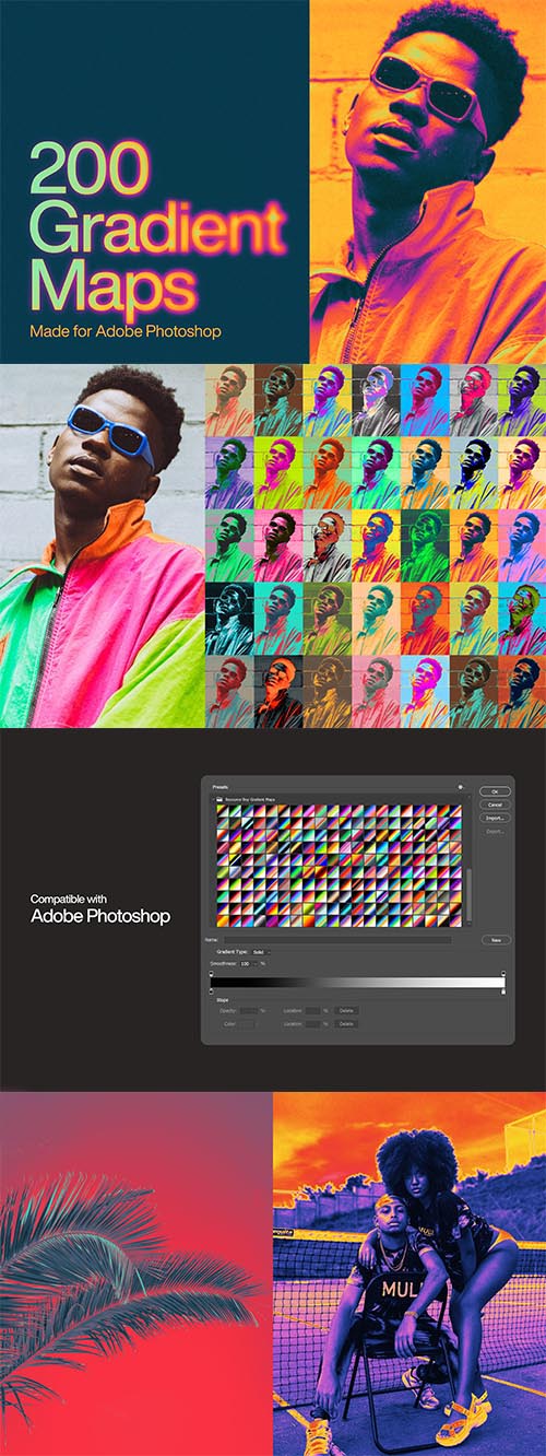 200 Photoshop Gradient Maps