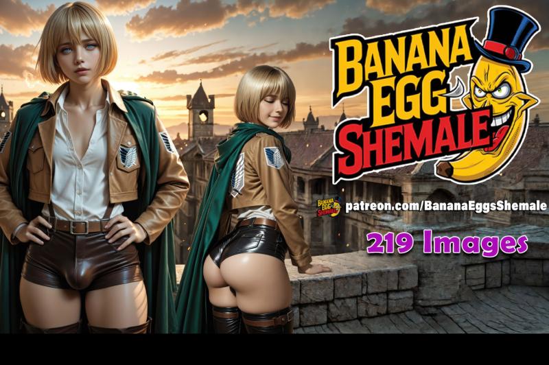 Banana Eggs - Armin Arlert - Dedication on the Great Wall AI Porn
