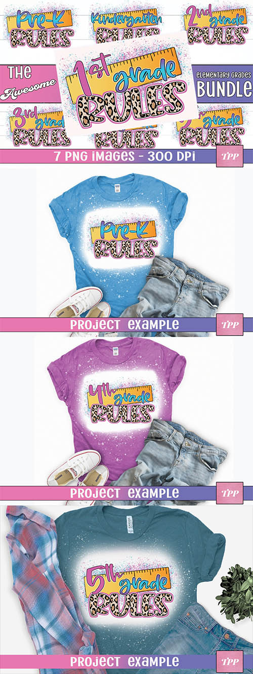 School Grades Bundle, Teacher Shirt Designs School Grades Bundle, Teacher Shirt Designs