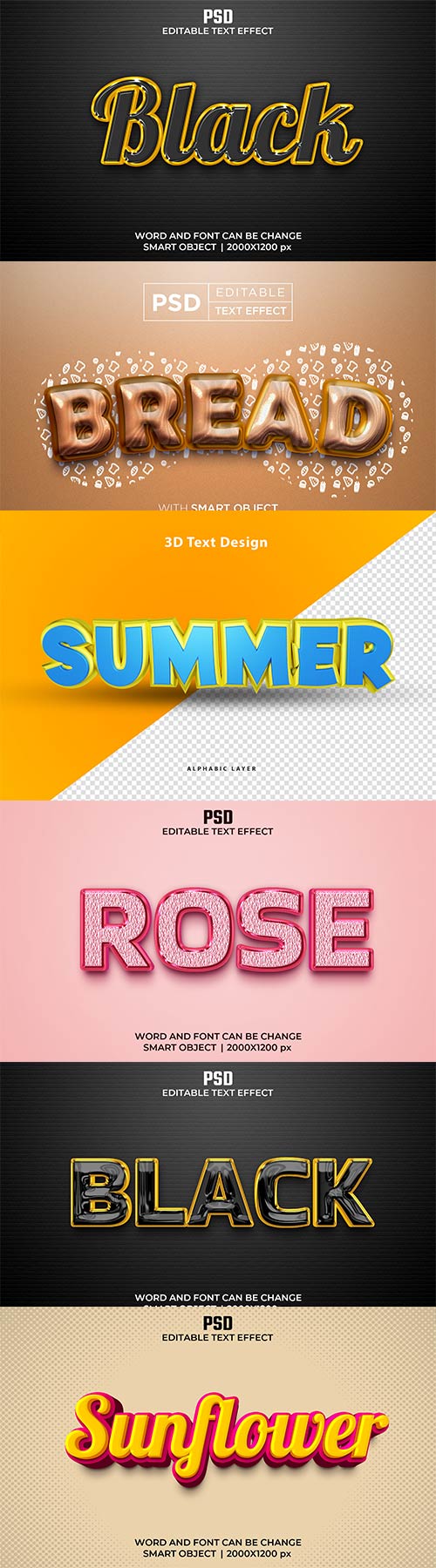 Psd text effect set vol 249 Psd text effect set vol 249