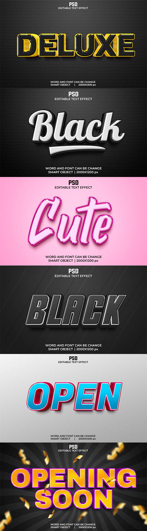 Psd text effect set vol 248 Psd text effect set vol 248