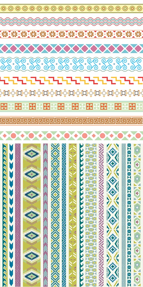 Ornaments, borders in vector Ornaments, borders in vector