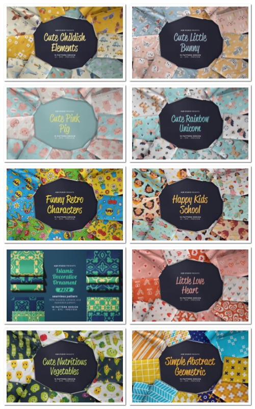 Seamless Pattern Set Seamless Pattern Set