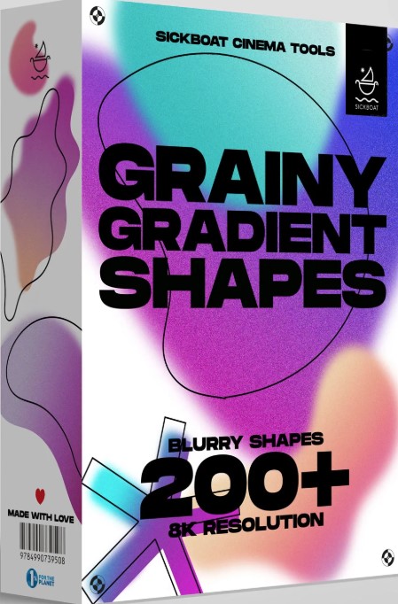 Grainy Gradient Shapes + Blurry Shapes [PNG]  