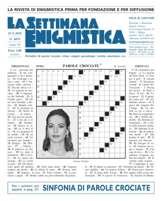 La Settimana Enigmistica N.4879 - 25 Settembre 2025