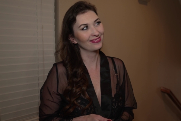 Angelina Diamonte - Petite MILF has a crush on her delivery guy