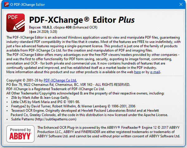 PDF-XChange Editor Plus 10.8.3.408.0