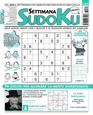 Settimana Sudoku N.1072 - 27 Febbraio 2026