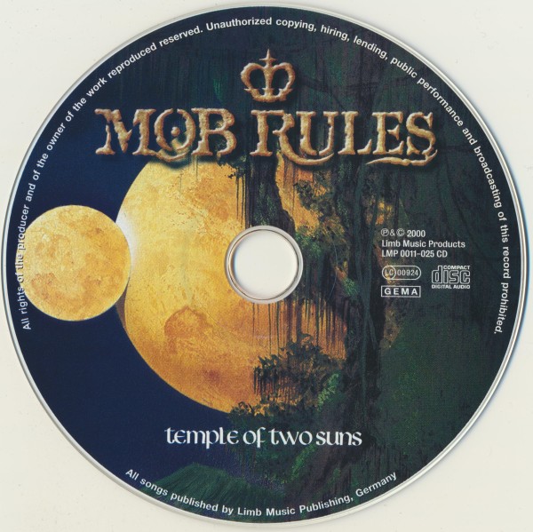Mob Rules - Temple Of Two Suns (2000) (Lossless + 320)