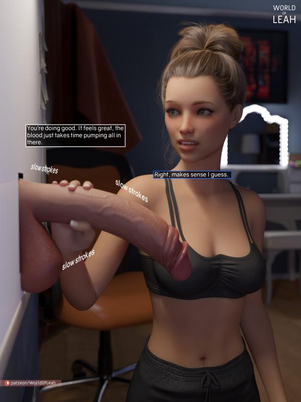 WorldofLeah - Fumble Beginning 2 + Extra 3D Porn Comic