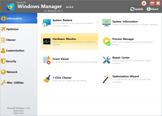 Yamicsoft Windows Manager 2.3.3 (x64) Multilingual