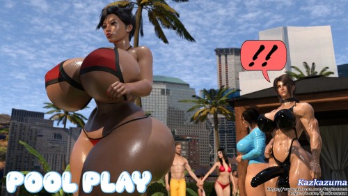 Kazkazuma - Pool Play 3D Porn Comic