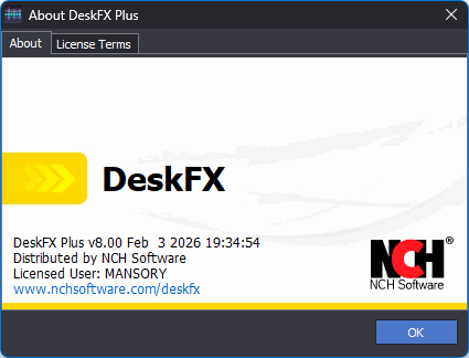 NCH DeskFX Audio Enhancer Plus 8.00
