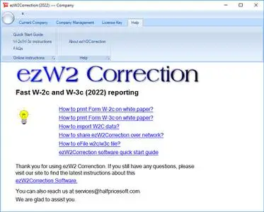 HalfPriceSoft ezW2Correction 3.12.6