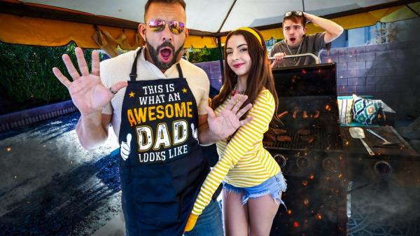 Serena Hill - I'll Drain Your Cock Before the BBQ - Serena Gets Marinated In Daddy's White Sauce [SD 360p]