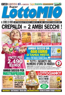 Lottomio di Martedi N.984 - 03 Marzo 2026