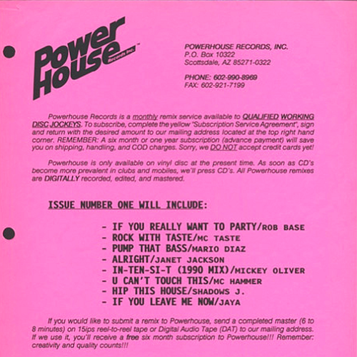 Powerhouse Issue 1 (2 x Vinyl, 12", Promo)